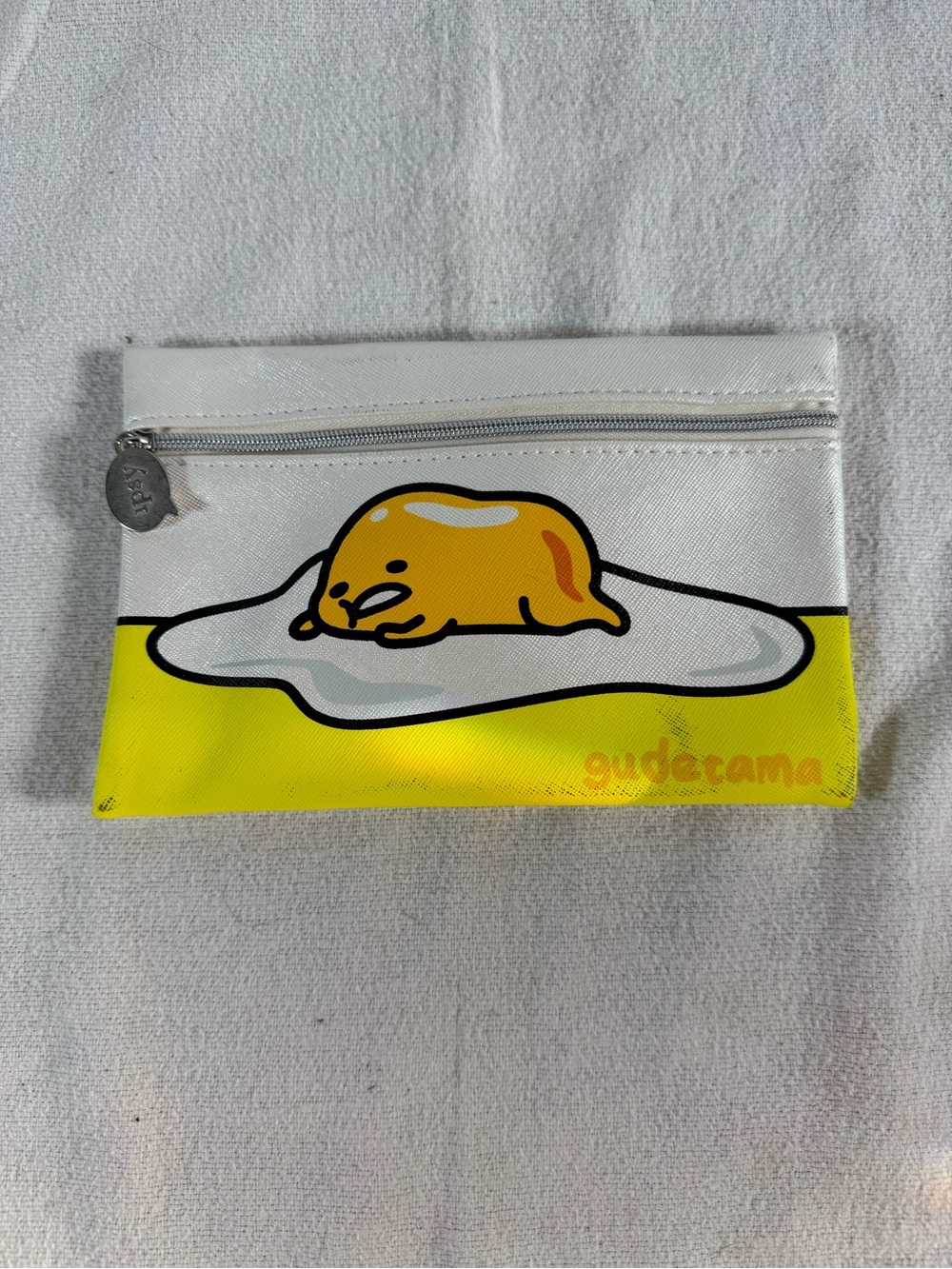 Gudetama by Sanrio Ipsy Yellow and White Multi-Use Small Pouch Bag